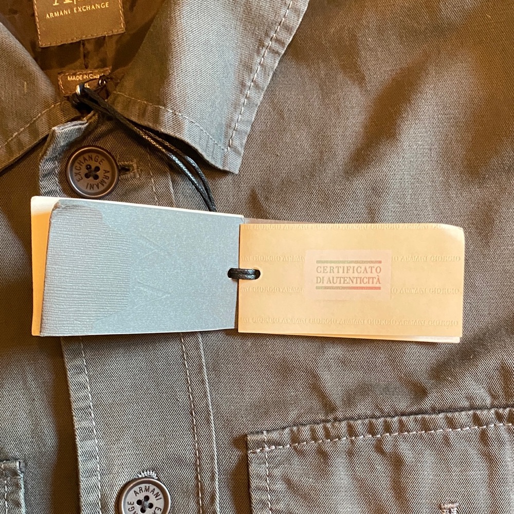 Armani Exchange Grey Military Jacket - Picture 5 of 9